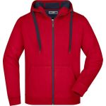 Pánská mikina Doubleface JN355 - Red/carbon XXL