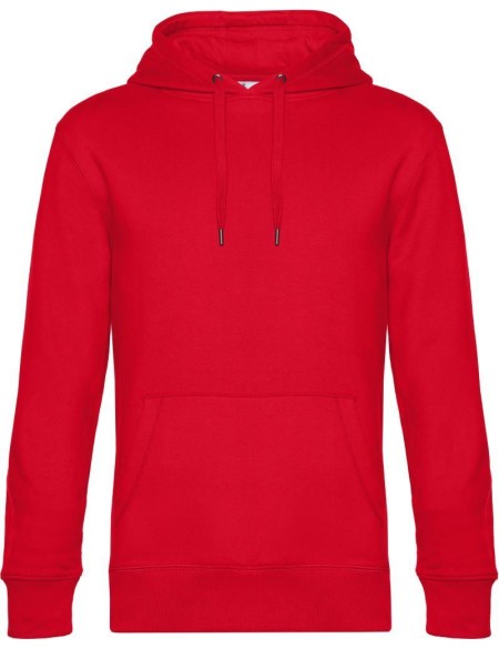 Pánská mikina s kapucí KING Hooded - Červená XS