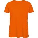 Dámské tričko B+C Inspire T z bio bavlny - Oranžová XS