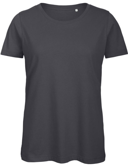 Dámské tričko B+C Inspire T z bio bavlny - Dark grey XS