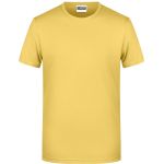 Pánské tričko z bio bavlny James+Nicholson 8008 - Light yellow XXL