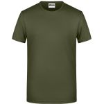 Pánské tričko z bio bavlny James+Nicholson 8008 - Olive L