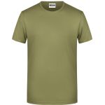 Pánské tričko z bio bavlny James+Nicholson 8008 - Khaki XXL