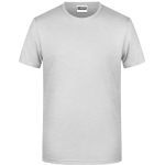 Pánské tričko z bio bavlny James+Nicholson 8008 - Ash XL
