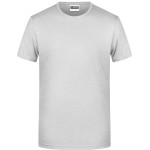 Pánské tričko z bio bavlny James+Nicholson 8008 - Ash XL