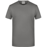 Pánské tričko z bio bavlny James+Nicholson 8008 - Mid grey S