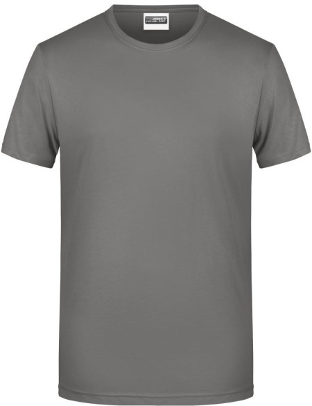 Pánské tričko z bio bavlny James+Nicholson 8008 - Mid grey S