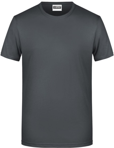 Pánské tričko z bio bavlny James+Nicholson 8008 - Graphite XXL