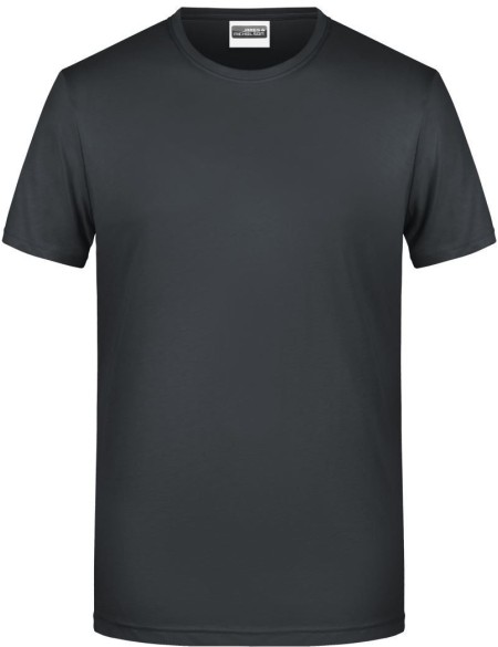 Pánské tričko z bio bavlny James+Nicholson 8008 - Black S