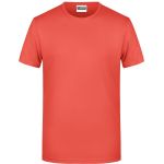 Pánské tričko z bio bavlny James+Nicholson 8008 - Coral M