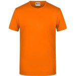 Pánské tričko z bio bavlny James+Nicholson 8008 - Oranžová XL