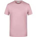 Pánské tričko z bio bavlny James+Nicholson 8008 - Soft pink XL
