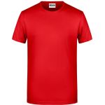 Pánské tričko z bio bavlny James+Nicholson 8008 - Tomato S