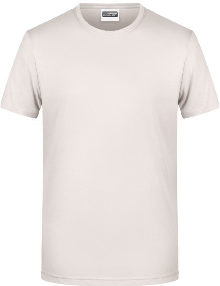 Pánské tričko z bio bavlny James+Nicholson 8008 - Natural 3XL