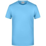 Pánské tričko z bio bavlny James+Nicholson 8008 - Sky blue M