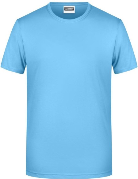 Pánské tričko z bio bavlny James+Nicholson 8008 - Sky blue M