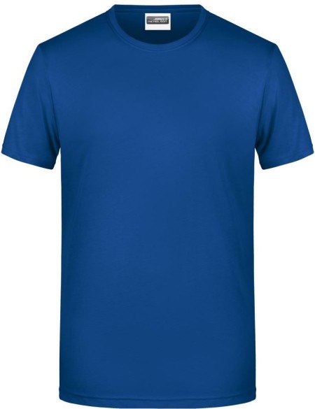 Pánské tričko z bio bavlny James+Nicholson 8008 - Dark royal M