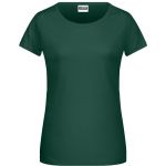 Dámské tričko z bio bavlny James+Nicholson 8007 - Dark green XS