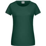 Dámské tričko z bio bavlny James+Nicholson 8007 - Dark green XS