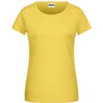 Dámské tričko z bio bavlny James+Nicholson 8007 - Yellow M