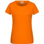 Dámské tričko z bio bavlny James+Nicholson 8007 - Oranžová L