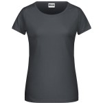 Dámské tričko z bio bavlny James+Nicholson 8007 - Graphite XXL