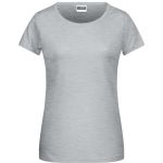 Dámské tričko z bio bavlny James+Nicholson 8007 - Grey heather S