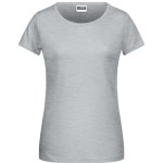 Dámské tričko z bio bavlny James+Nicholson 8007 - Grey heather XS