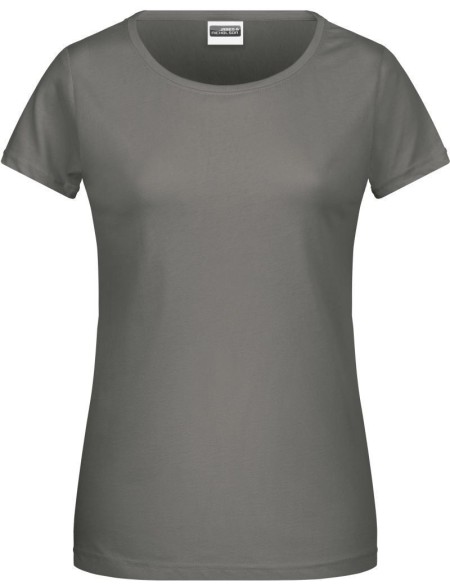 Dámské tričko z bio bavlny James+Nicholson 8007 - Mid grey S