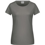 Dámské tričko z bio bavlny James+Nicholson 8007 - Mid grey XL