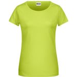 Dámské tričko z bio bavlny James+Nicholson 8007 - Acid yellow S