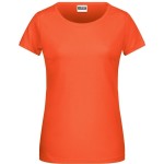 Dámské tričko z bio bavlny James+Nicholson 8007 - Coral XXL