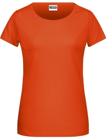 Dámské tričko z bio bavlny James+Nicholson 8007 - Dark orange XXL
