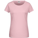 Dámské tričko z bio bavlny James+Nicholson 8007 - Soft pink XS