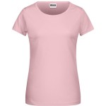 Dámské tričko z bio bavlny James+Nicholson 8007 - Soft pink M