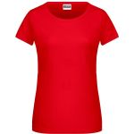 Dámské tričko z bio bavlny James+Nicholson 8007 - Tomato XL