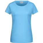 Dámské tričko z bio bavlny James+Nicholson 8007 - Sky blue XS