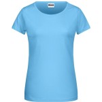 Dámské tričko z bio bavlny James+Nicholson 8007 - Sky blue L