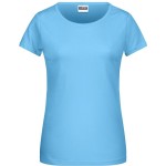 Dámské tričko z bio bavlny James+Nicholson 8007 - Sky blue XL