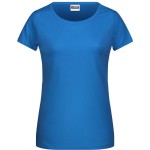 Dámské tričko z bio bavlny James+Nicholson 8007 - Cobalt XS