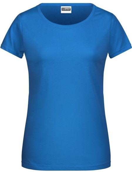 Dámské tričko z bio bavlny James+Nicholson 8007 - Cobalt XXL