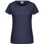 Dámské tričko z bio bavlny James+Nicholson 8007 - Navy XL