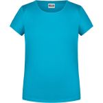 Dámské tričko z bio bavlny James+Nicholson 8007 - Turquoise XXL