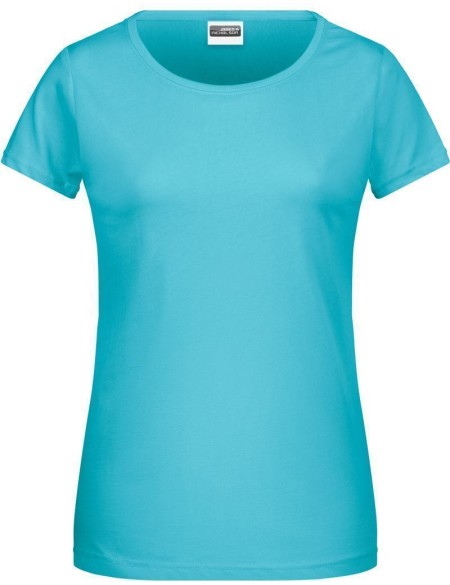 Dámské tričko z bio bavlny James+Nicholson 8007 - Pacific XXL
