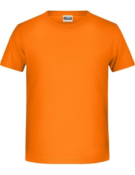 Chlapecké tričko z bio bavlny James+Nicholson 8008B - Oranžová S