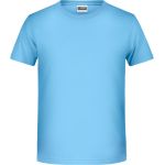 Chlapecké tričko z bio bavlny James+Nicholson 8008B - Sky blue M