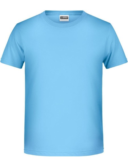 Chlapecké tričko z bio bavlny James+Nicholson 8008B - Sky blue S