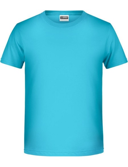 Chlapecké tričko z bio bavlny James+Nicholson 8008B - Turquoise S