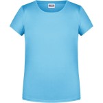 Dívčí tričko z bio bavlny James+Nicholson 8007G - Sky blue XL