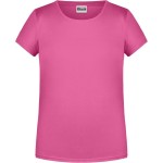 Dívčí tričko z bio bavlny James+Nicholson 8007G - Pink M